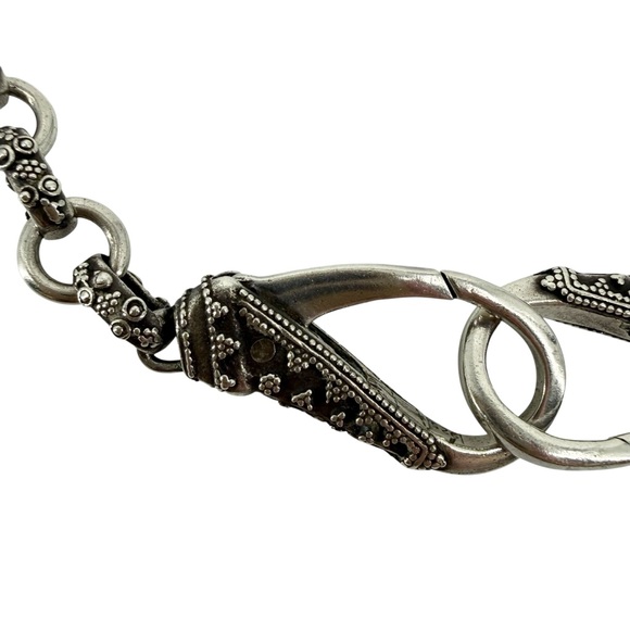 John Hardy Vintage Sterling Silver 18in Link Necklace 925 Rare Collectible - Picture 4 of 9